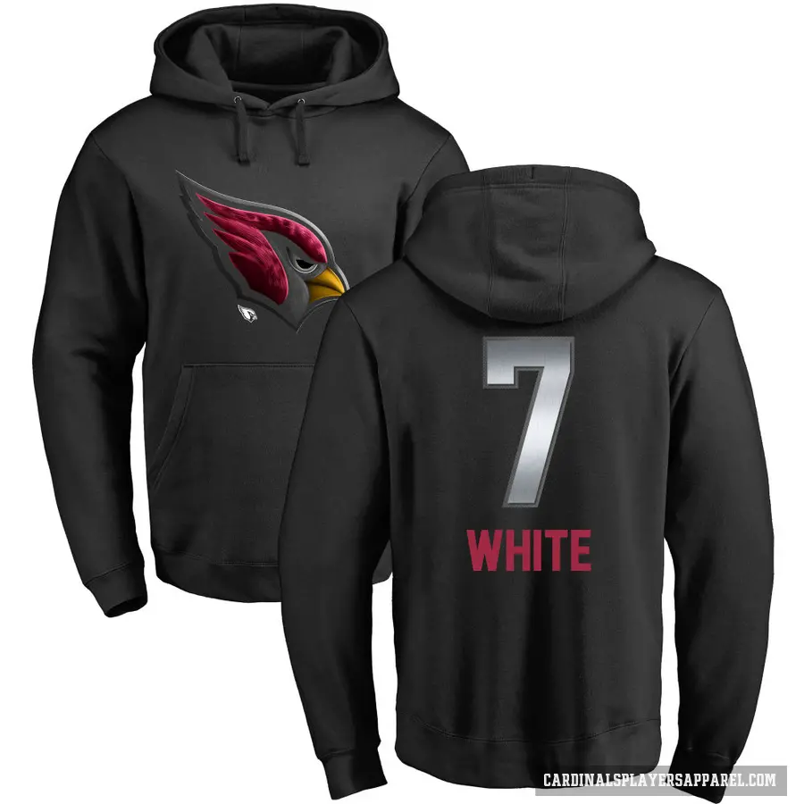 Men's ＃7 Kyzir White Arizona Cardinals Black Midnight Mascot Pullover Hoodie
