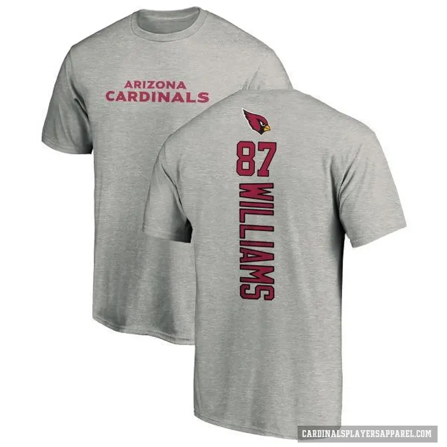 Men's ＃87 Maxx Williams Arizona Cardinals Ash Backer T-Shirt