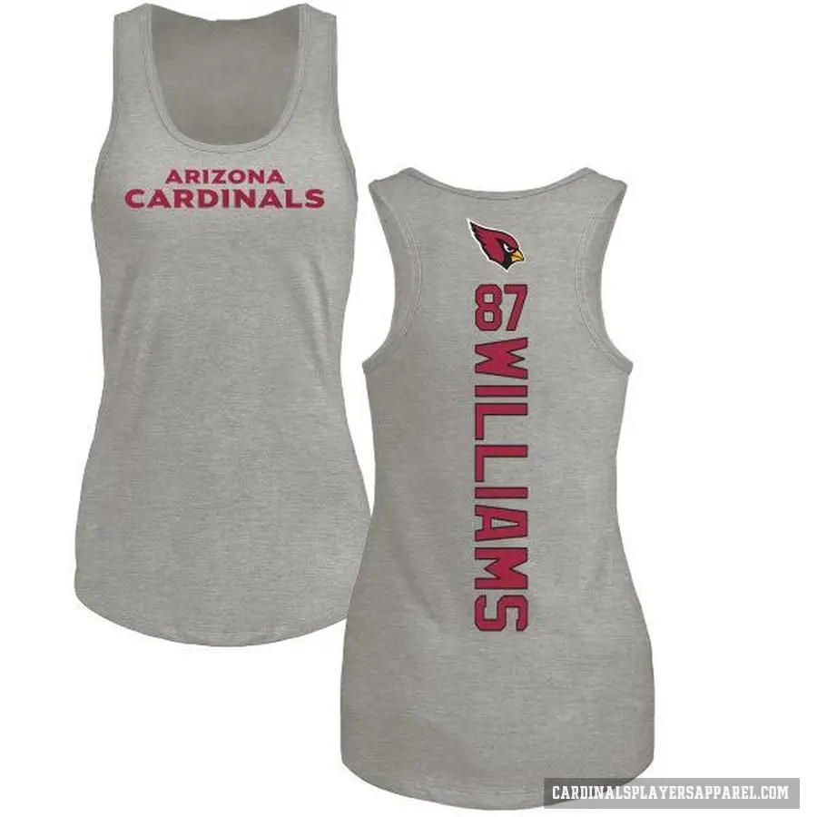 Women's ＃87 Maxx Williams Arizona Cardinals Ash Backer Tank Top