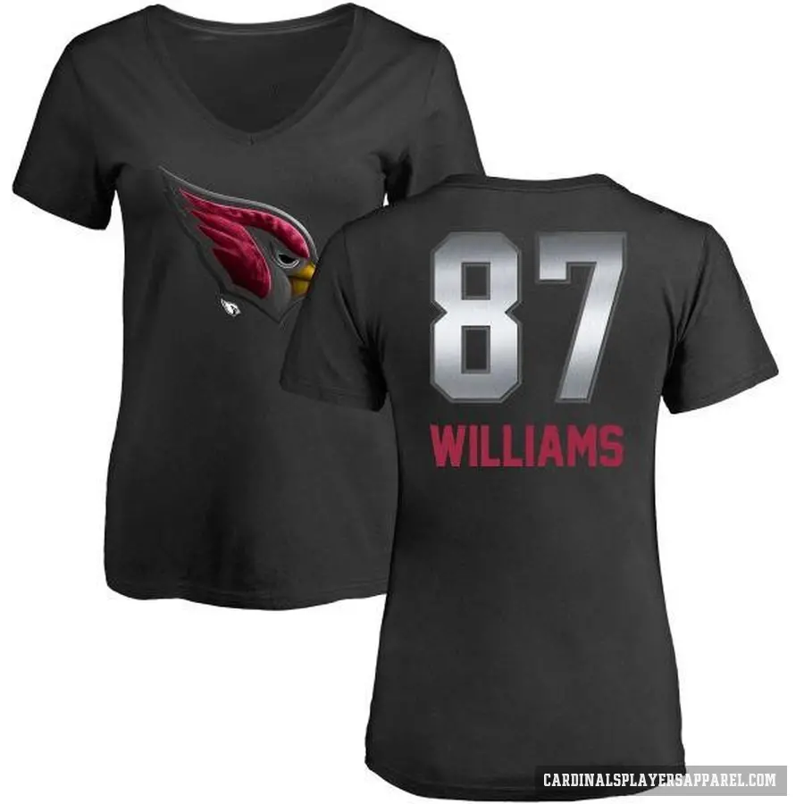 Women's ＃87 Maxx Williams Arizona Cardinals Black Midnight Mascot T-Shirt