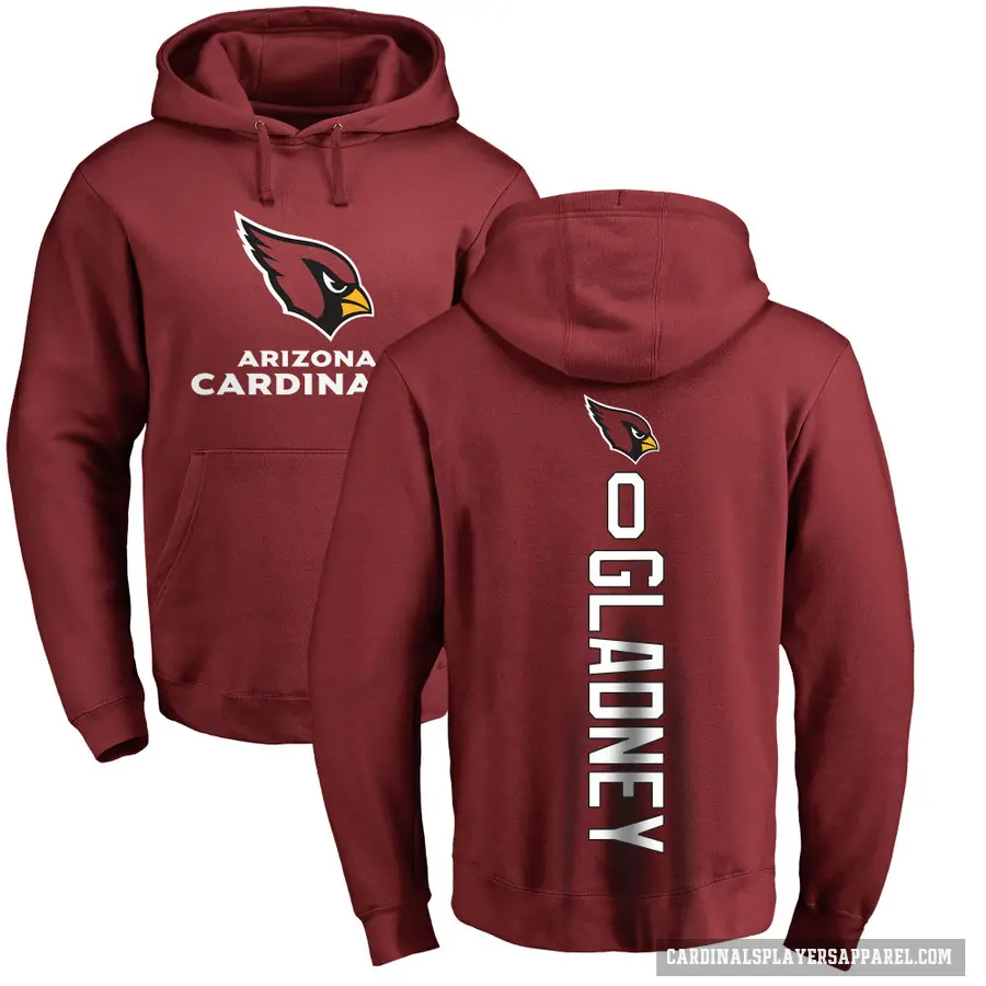 Youth ＃0 Jeff Gladney Arizona Cardinals Pro Line Maroon Backer Pullover Hoodie