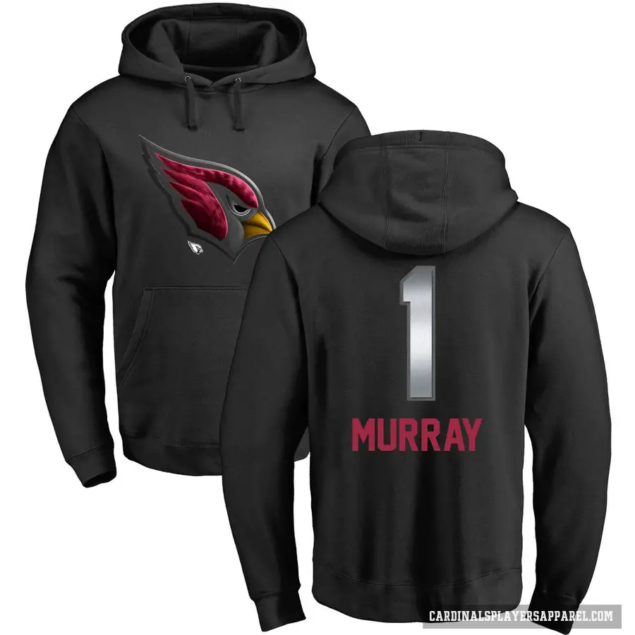 Youth ＃1 Kyler Murray Arizona Cardinals Black Midnight Mascot Pullover Hoodie