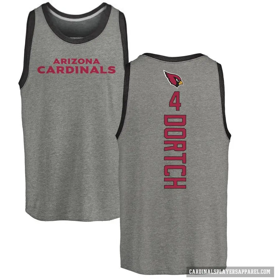 Youth ＃4 Greg Dortch Arizona Cardinals Ash Backer Tank Top
