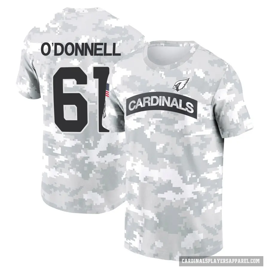 Youth ＃61 Carter O'Donnell Arizona Cardinals Camo Arctic 2024 Salute to Service Performance T-Shirt