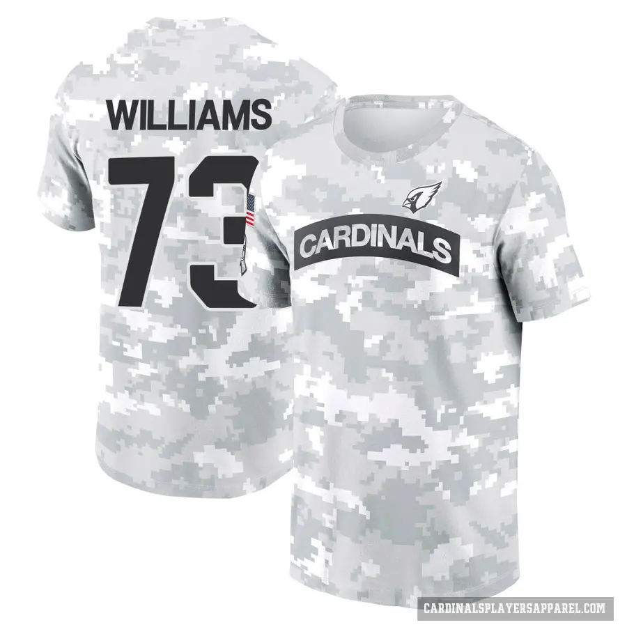 Youth ＃73 Jonah Williams Arizona Cardinals Camo Arctic 2024 Salute to Service Performance T-Shirt
