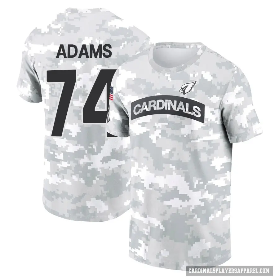 Youth ＃74 Isaiah Adams Arizona Cardinals Camo Arctic 2024 Salute to Service Performance T-Shirt