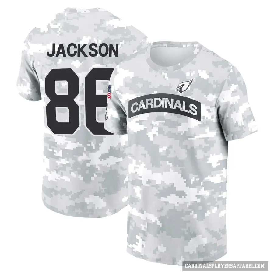 Youth ＃86 Trishton Jackson Arizona Cardinals Camo Arctic 2024 Salute to Service Performance T-Shirt