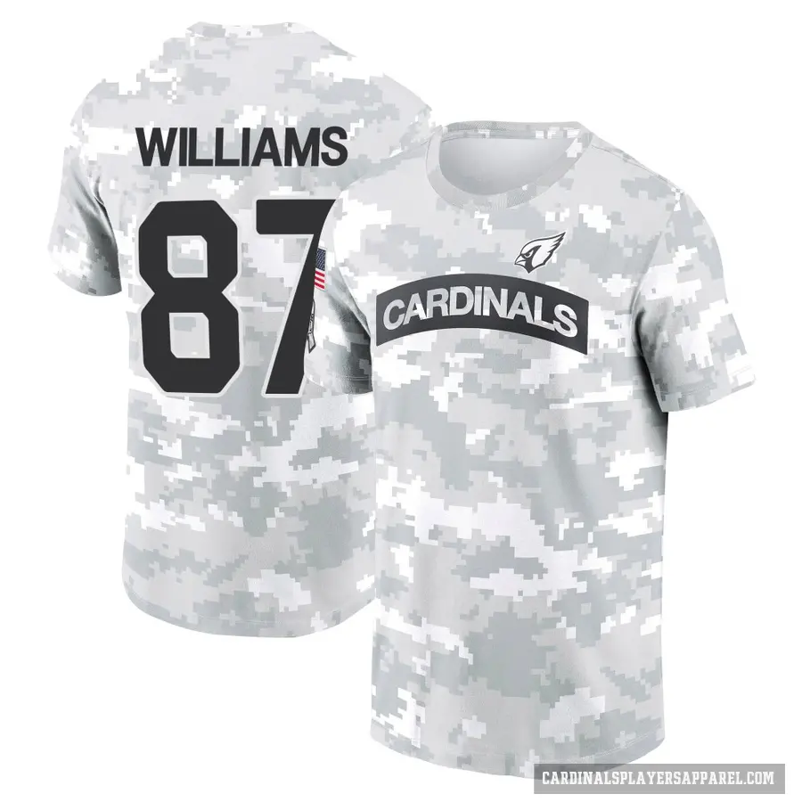 Youth ＃87 Maxx Williams Arizona Cardinals Camo Arctic 2024 Salute to Service Performance T-Shirt
