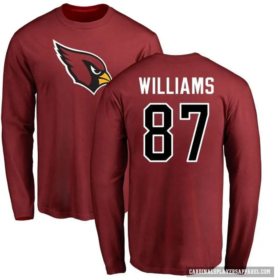 Youth ＃87 Maxx Williams Arizona Cardinals Logo Long Sleeve T-Shirt Maroon