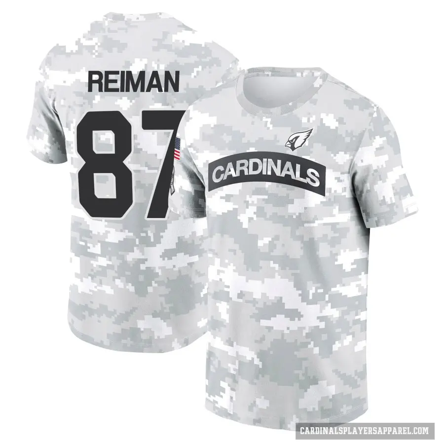 Youth ＃87 Tip Reiman Arizona Cardinals Camo Arctic 2024 Salute to Service Performance T-Shirt