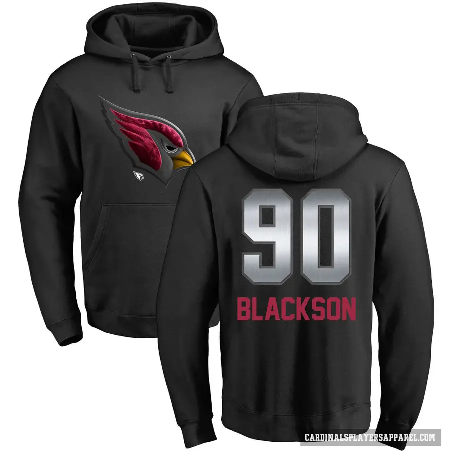 Youth ＃90 Angelo Blackson Arizona Cardinals Black Midnight Mascot Pullover Hoodie